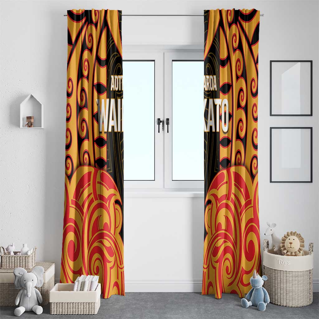 Aotearoa Waikato Window Curtain Maori Pattern New Zealand - Polynesian Pride