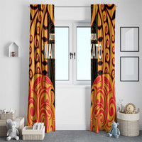 Aotearoa Waikato Window Curtain Maori Pattern New Zealand - Polynesian Pride