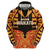 Custom Aotearoa Waikato Zip Hoodie Maori Pattern New Zealand - Polynesian Pride