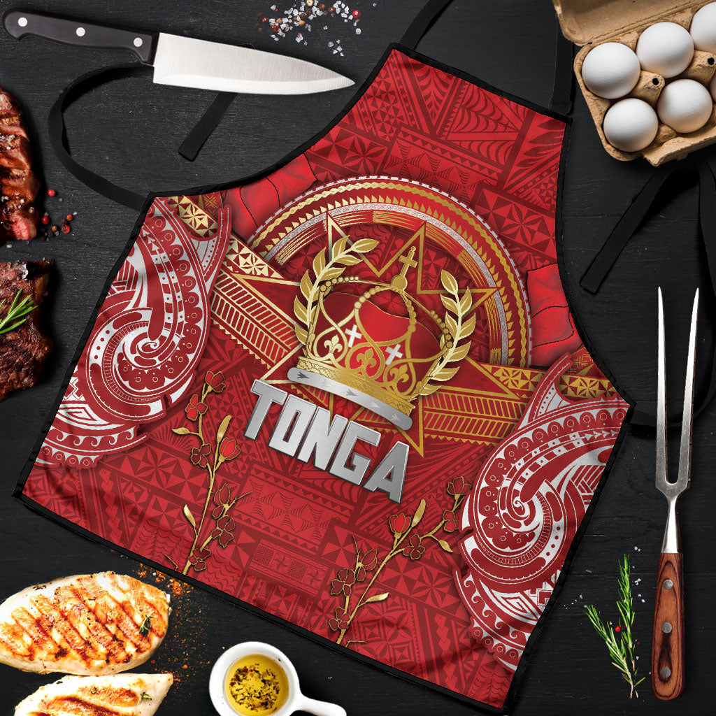 Tonga King's Birthday Apron Gold Royal Crown Tribal Patterns