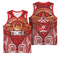 Tonga King's Birthday Basketball Jersey Gold Royal Crown Tribal Patterns