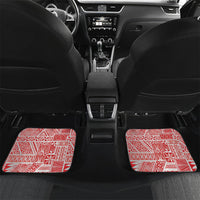 Tonga King's Birthday Car Mats Gold Royal Crown Tribal Patterns