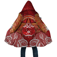 Tonga King's Birthday Cloak Gold Royal Crown Tribal Patterns