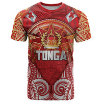 Tonga King's Birthday T Shirt Gold Royal Crown Tribal Patterns