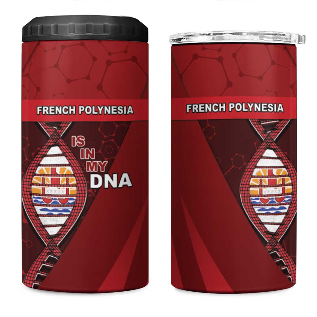 French Polynesia Is In My DNA 4 in 1 Can Cooler Tumbler - Polynesian Pride
