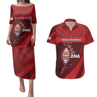 French Polynesia Is In My DNA Couples Matching Puletasi and Hawaiian Shirt - Polynesian Pride