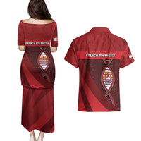 French Polynesia Is In My DNA Couples Matching Puletasi and Hawaiian Shirt - Polynesian Pride