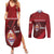 French Polynesia Is In My DNA Couples Matching Summer Maxi Dress and Long Sleeve Button Shirt - Polynesian Pride