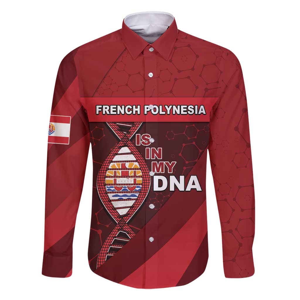 French Polynesia Is In My DNA Family Matching Long Sleeve Bodycon Dress and Hawaiian Shirt - Polynesian Pride