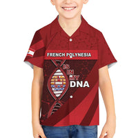 French Polynesia Is In My DNA Family Matching Short Sleeve Bodycon Dress and Hawaiian Shirt - Polynesian Pride