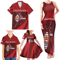 French Polynesia Is In My DNA Family Matching Tank Maxi Dress and Hawaiian Shirt - Polynesian Pride