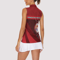 French Polynesia Is In My DNA Women Sleeveless Polo Shirt - Polynesian Pride
