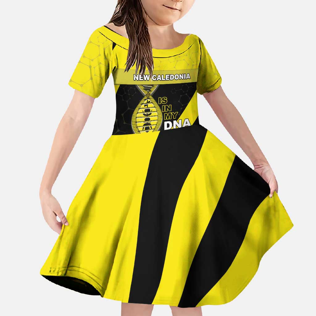 New Caledonia Is In My DNA Family Matching Off Shoulder Maxi Dress and Hawaiian Shirt - Polynesian Pride