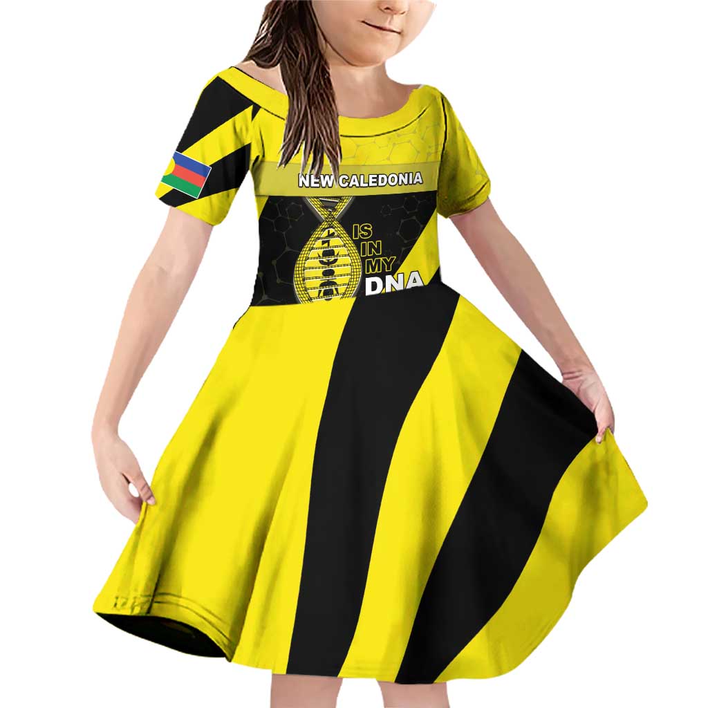 New Caledonia Is In My DNA Family Matching Off Shoulder Short Dress and Hawaiian Shirt - Polynesian Pride