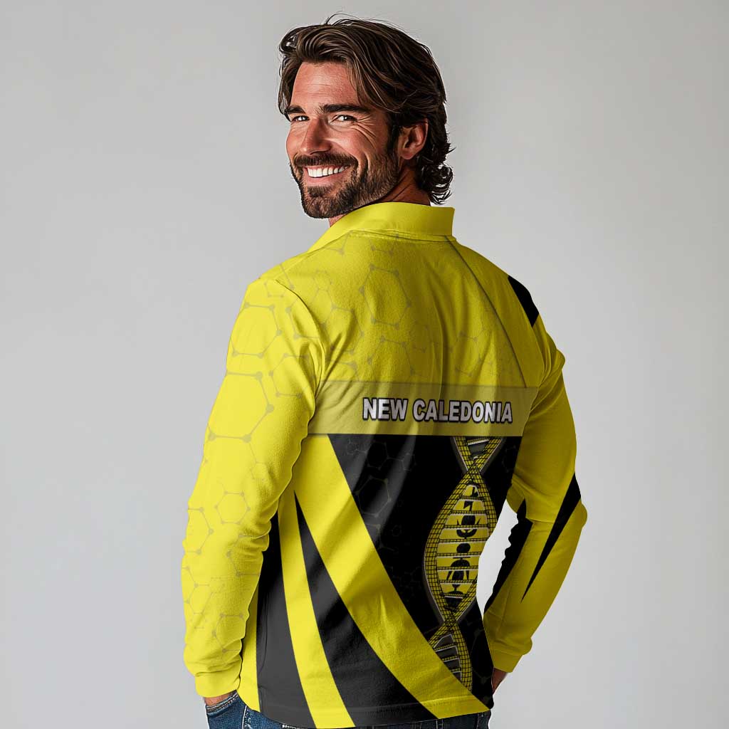 New Caledonia Is In My DNA Long Sleeve Polo Shirt - Polynesian Pride