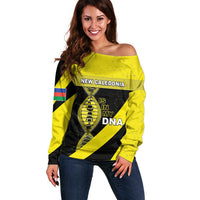 New Caledonia Is In My DNA Off Shoulder Sweater - Polynesian Pride