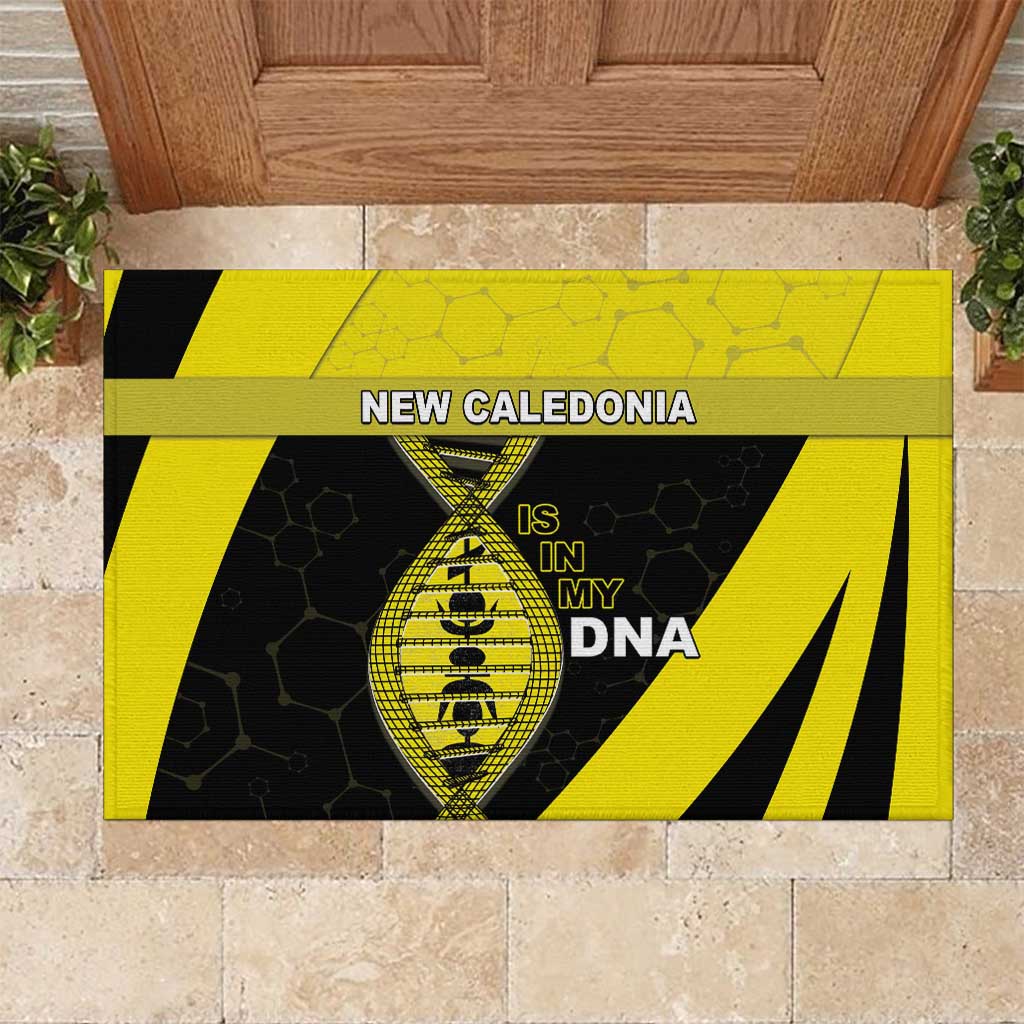 New Caledonia Is In My DNA Rubber Doormat - Polynesian Pride