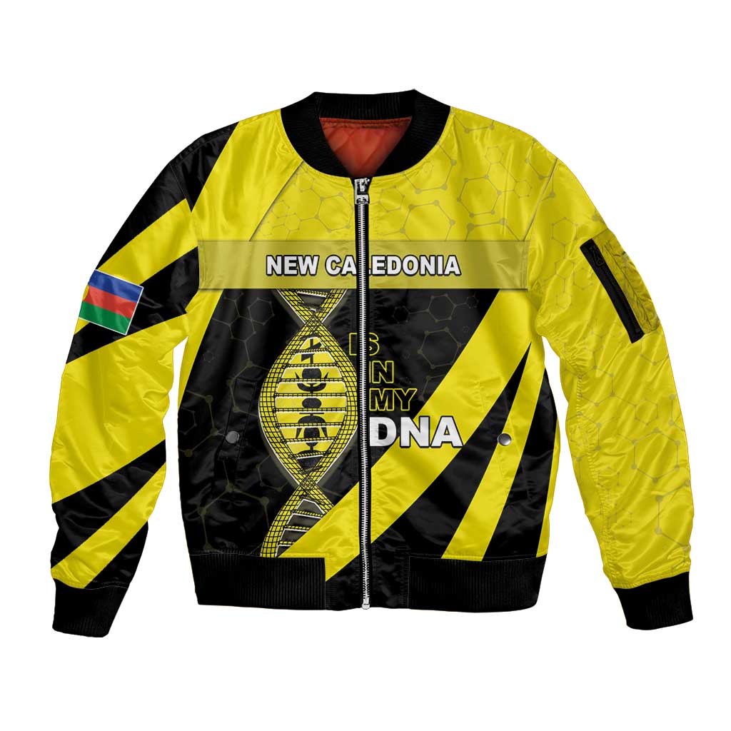 New Caledonia Is In My DNA Sleeve Zip Bomber Jacket - Polynesian Pride