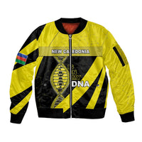 New Caledonia Is In My DNA Sleeve Zip Bomber Jacket - Polynesian Pride