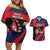 Wallis And Futuna Is In My DNA Couples Matching Off Shoulder Short Dress and Hawaiian Shirt - Polynesian Pride