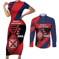 Wallis And Futuna Is In My DNA Couples Matching Short Sleeve Bodycon Dress and Long Sleeve Button Shirt - Polynesian Pride
