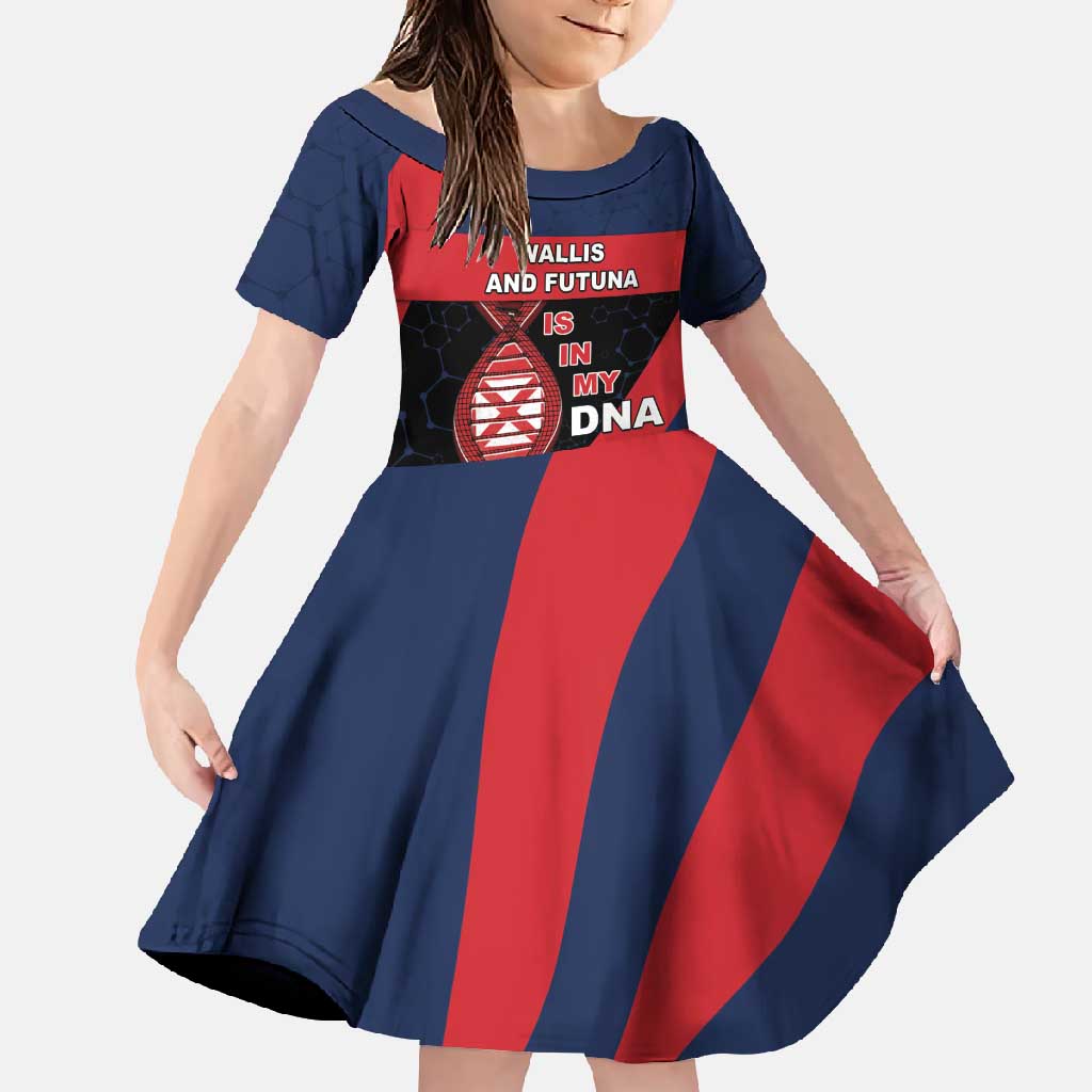 Wallis And Futuna Is In My DNA Family Matching Off Shoulder Maxi Dress and Hawaiian Shirt - Polynesian Pride