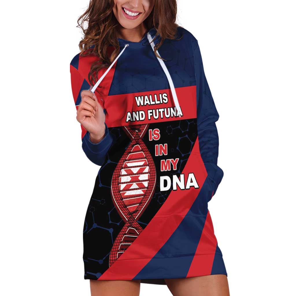 Wallis And Futuna Is In My DNA Hoodie Dress - Polynesian Pride