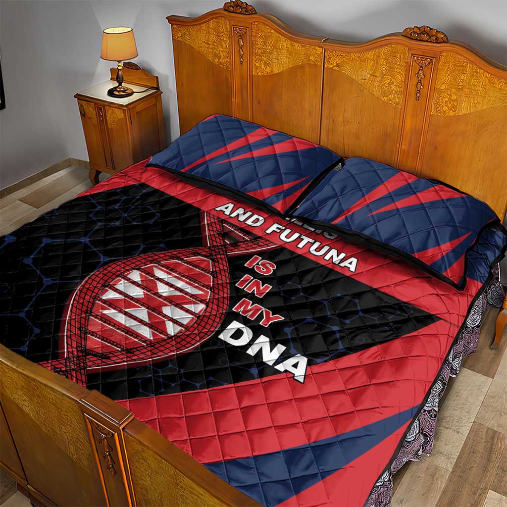 Wallis And Futuna Is In My DNA Quilt Bed Set - Polynesian Pride