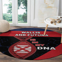 Wallis And Futuna Is In My DNA Round Carpet - Polynesian Pride