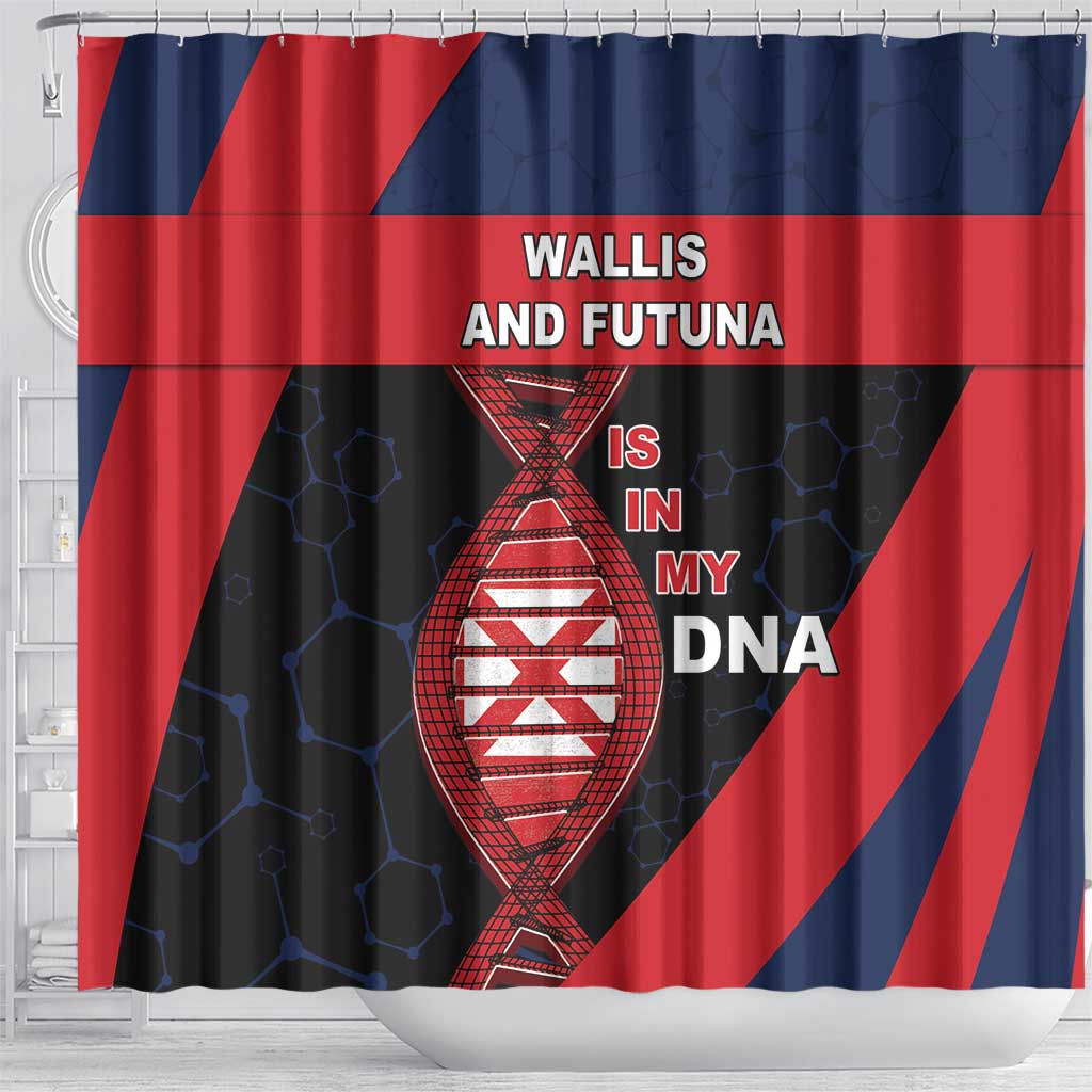 Wallis And Futuna Is In My DNA Shower Curtain - Polynesian Pride