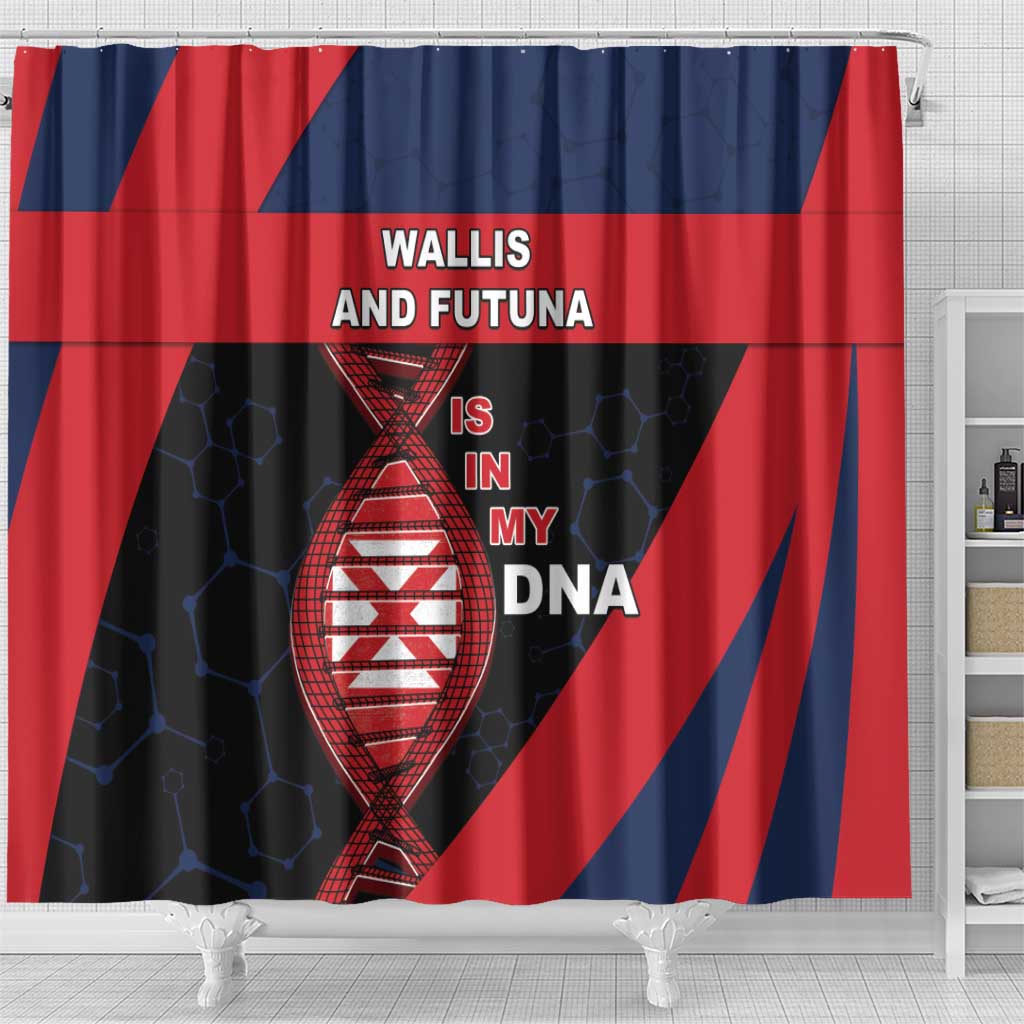 Wallis And Futuna Is In My DNA Shower Curtain - Polynesian Pride