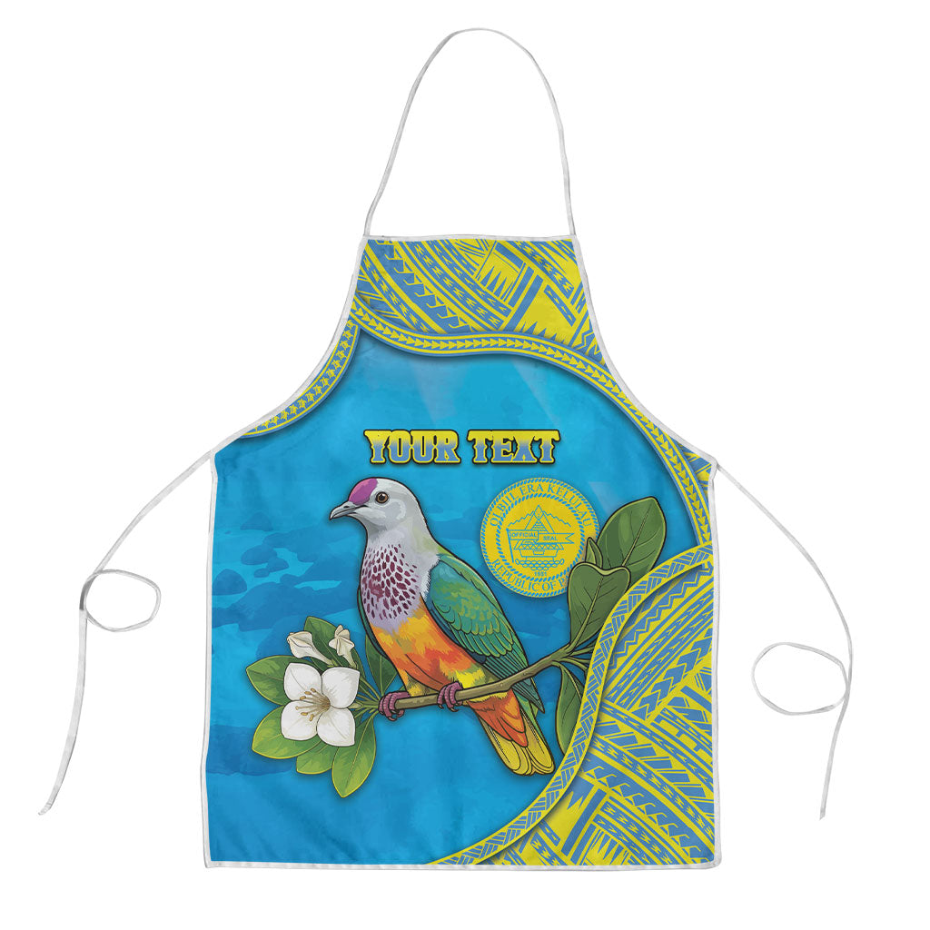 Personalised Palau Biib Bird Apron Rur Flower And Rock Islands Patterns