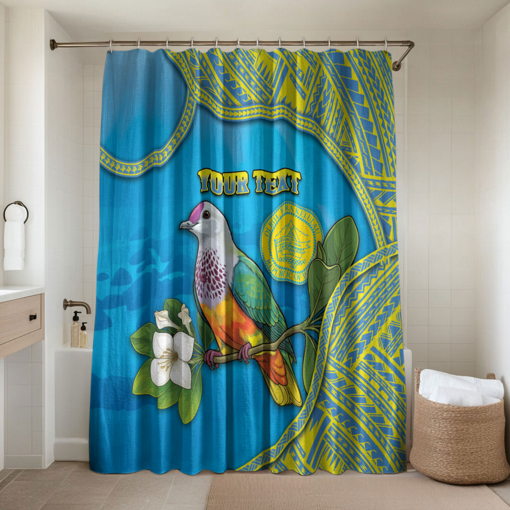 Personalised Palau Biib Bird Bathroom Set Rur Flower And Rock Islands Patterns