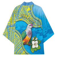 Personalised Palau Biib Bird Kimono Rur Flower And Rock Islands Patterns