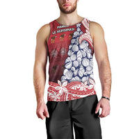 American Samoa Christmas Men Tank Top Seashell Xmas Tree Tribal Waves - Polynesian Pride