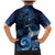 New Zealand Matariki Family Matching Mermaid Dress and Hawaiian Shirt Maori Tui Bird Blue Galaxy