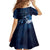 New Zealand Matariki Family Matching Short Sleeve Bodycon Dress and Hawaiian Shirt Maori Tui Bird Blue Galaxy