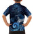 New Zealand Matariki Family Matching Tank Maxi Dress and Hawaiian Shirt Maori Tui Bird Blue Galaxy