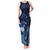New Zealand Matariki Family Matching Tank Maxi Dress and Hawaiian Shirt Maori Tui Bird Blue Galaxy