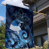 New Zealand Matariki Garden Flag Maori Tui Bird Blue Galaxy