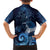 New Zealand Matariki Kid Hawaiian Shirt Maori Tui Bird Blue Galaxy