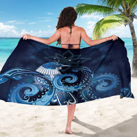 New Zealand Matariki Sarong Maori Tui Bird Blue Galaxy