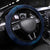 New Zealand Matariki Steering Wheel Cover Maori Tui Bird Blue Galaxy