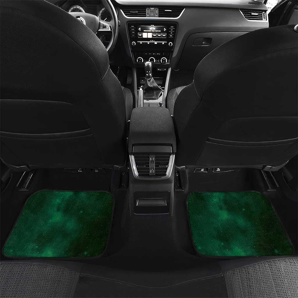 New Zealand Matariki Car Mats Maori Tui Bird Green Galaxy