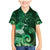 New Zealand Matariki Family Matching Mermaid Dress and Hawaiian Shirt Maori Tui Bird Green Galaxy