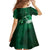 New Zealand Matariki Family Matching Tank Maxi Dress and Hawaiian Shirt Maori Tui Bird Green Galaxy