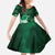 New Zealand Matariki Kid Short Sleeve Dress Maori Tui Bird Green Galaxy
