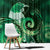 New Zealand Matariki Window Curtain Maori Tui Bird Green Galaxy