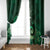 New Zealand Matariki Window Curtain Maori Tui Bird Green Galaxy