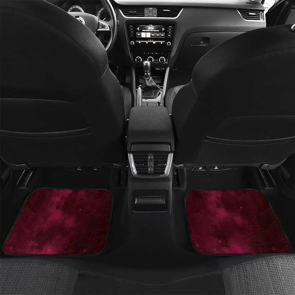 New Zealand Matariki Car Mats Maori Tui Bird Magenta Galaxy